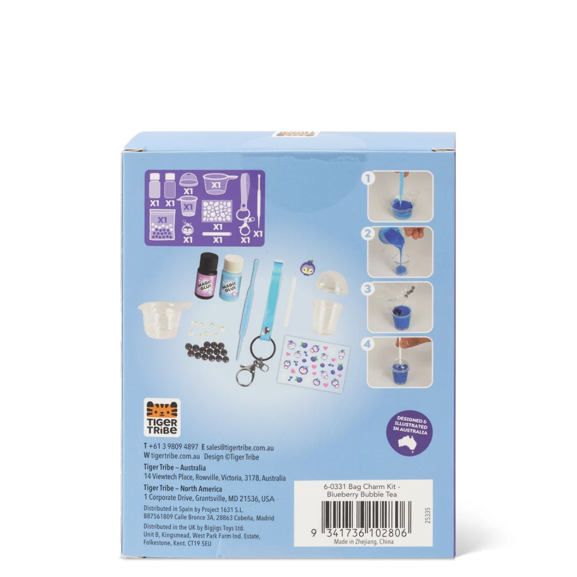 Back view of a product packaging with illustrations and text on a white background