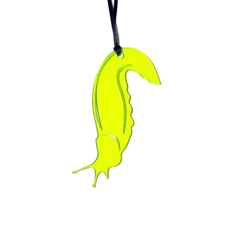 Banana Slug Neon Suncatcher
