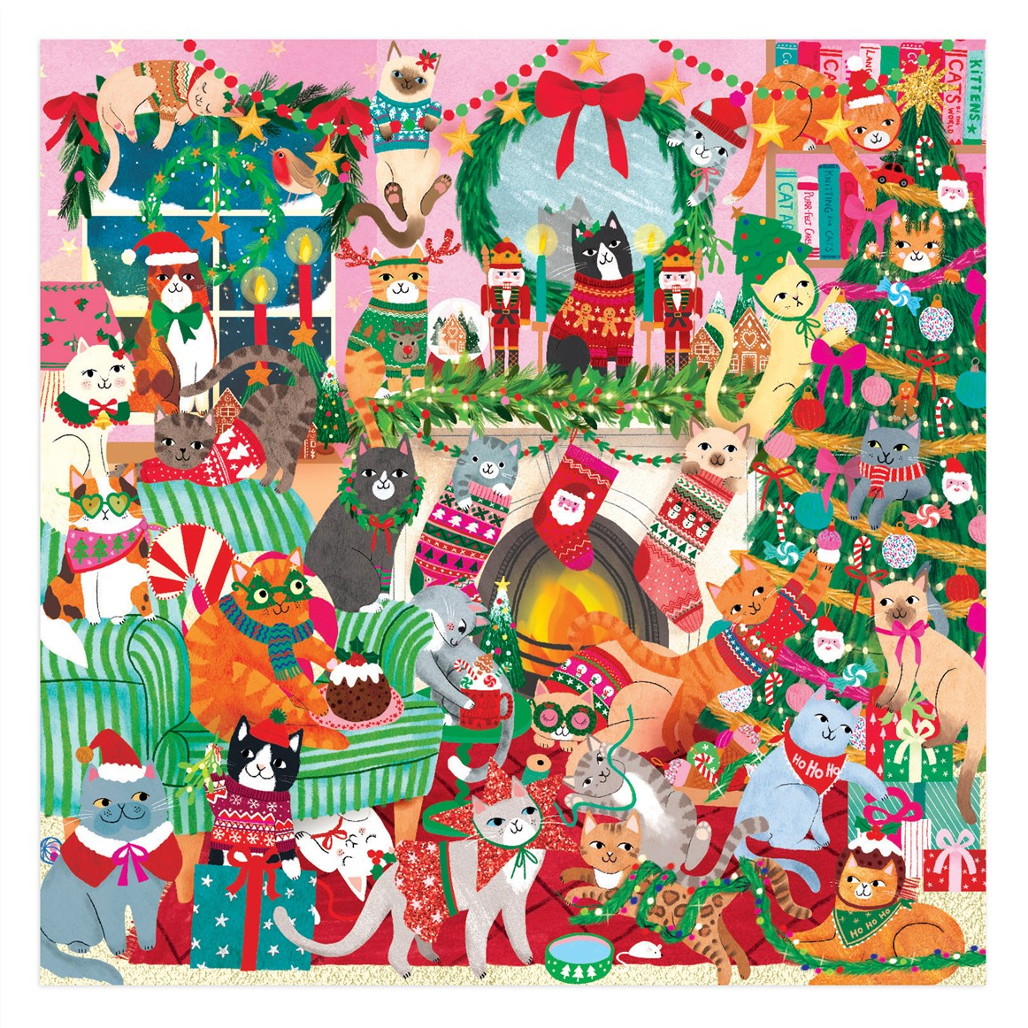 Merry Catmas! 500 Piece Family Puzzle