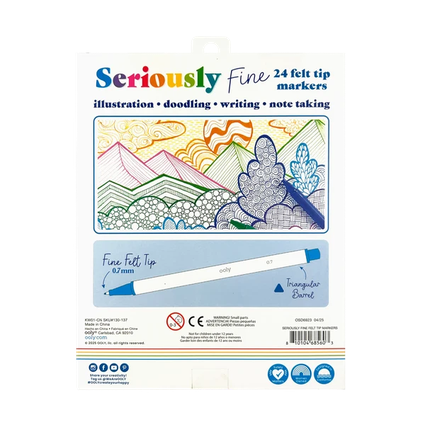 Seriously Fine Tip Markers - Set of 24