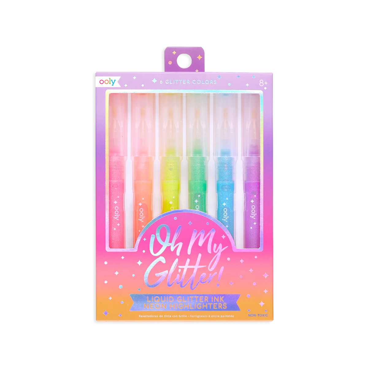 Oh My Glitter! Neon Highlighters - set of 6