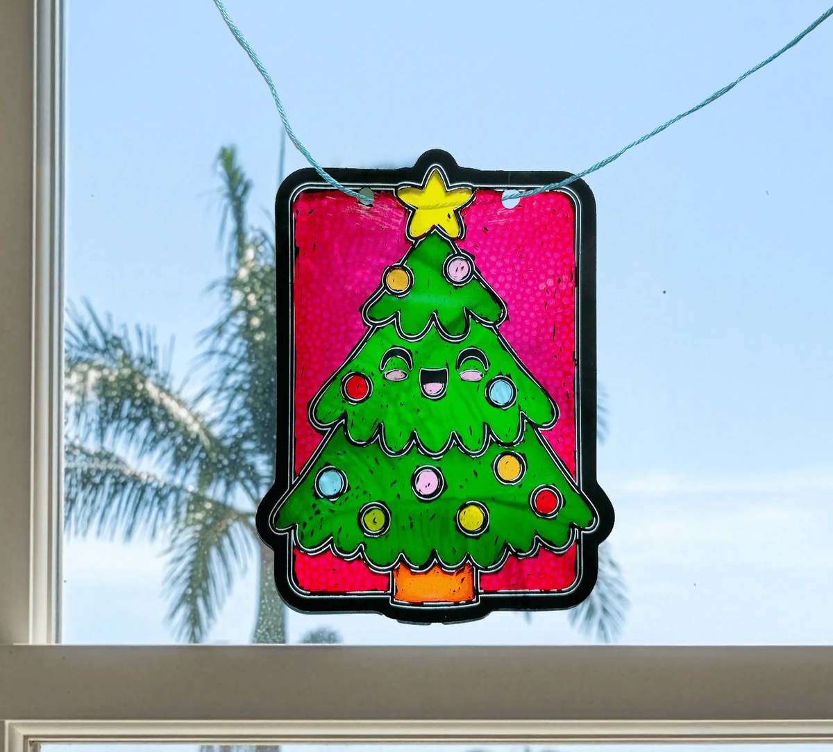 Scratch & Scribble Mini Window Banner Kit - Festive Friends - 6 Card