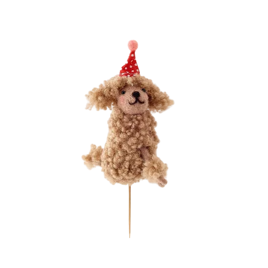 Birthday Cake Topper with Header Card, 6 Assorted Designs