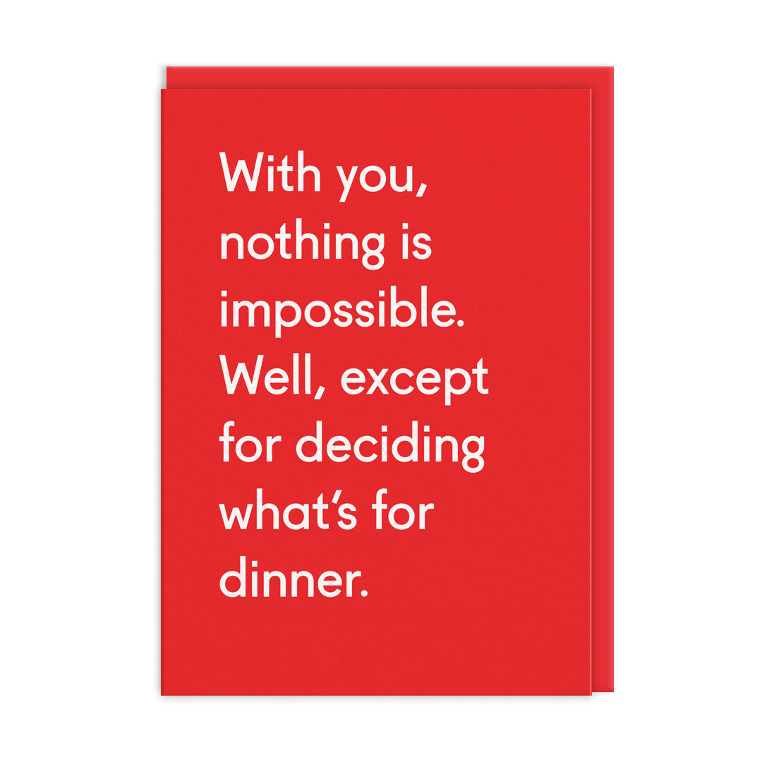 Deciding What's For Dinner Greeting Card