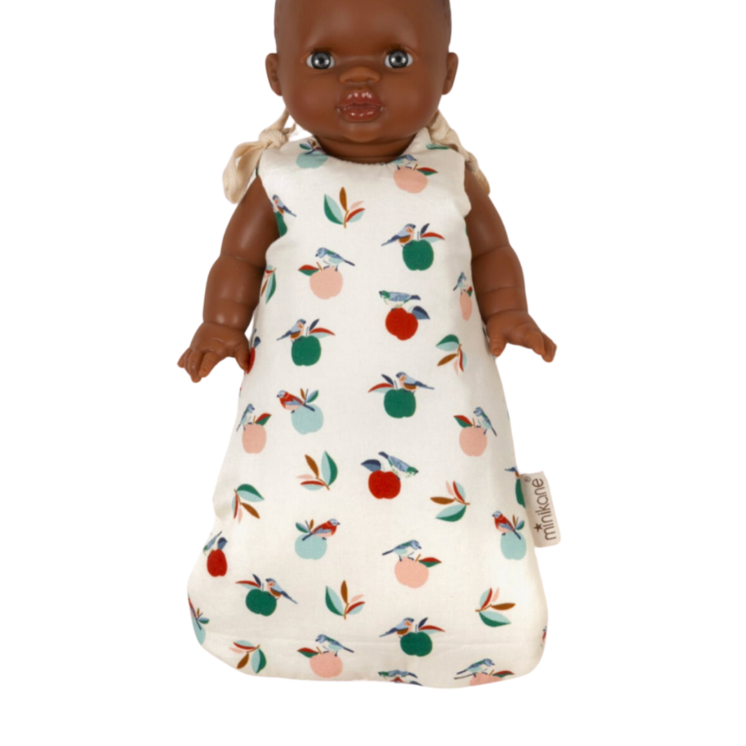 Minikane Doll Sleeping Bag Apple Birds 34cm/13.5in