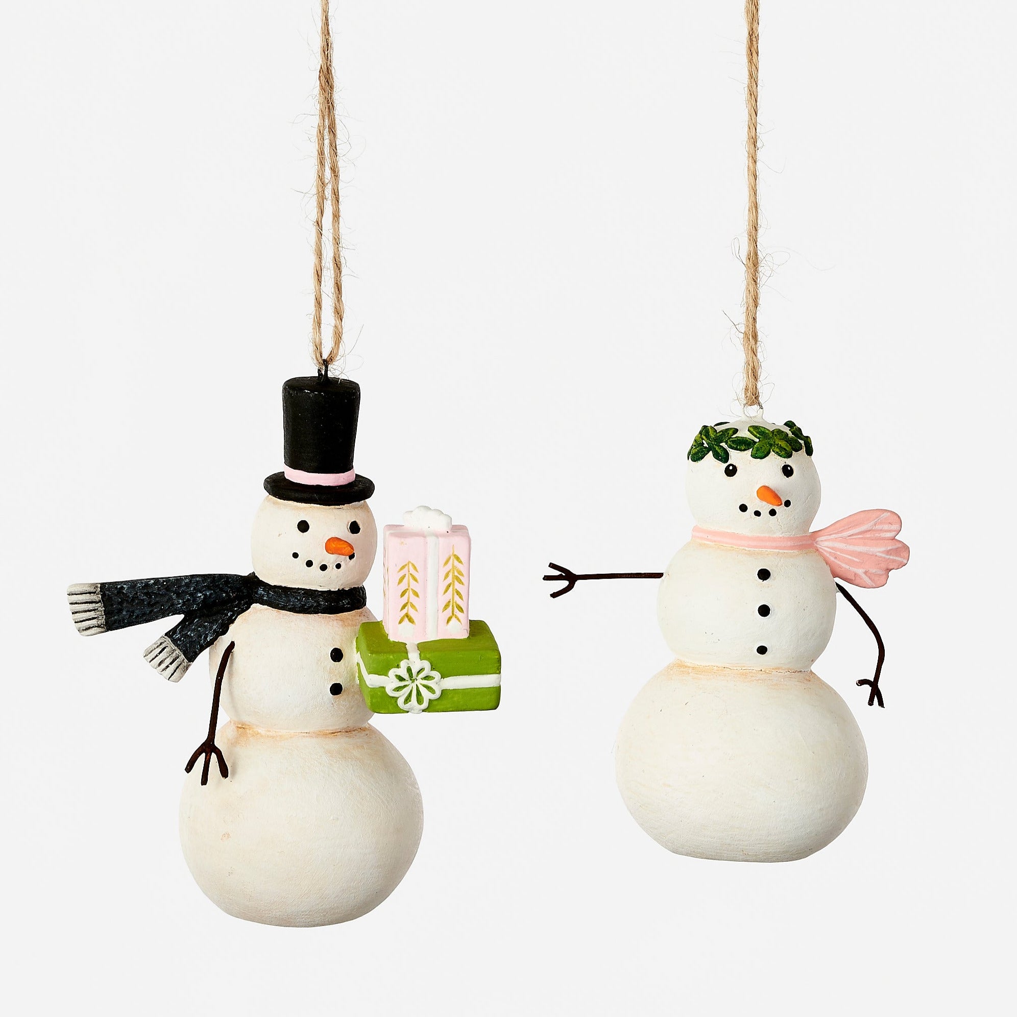 Mr & Mrs Snowman Ornament