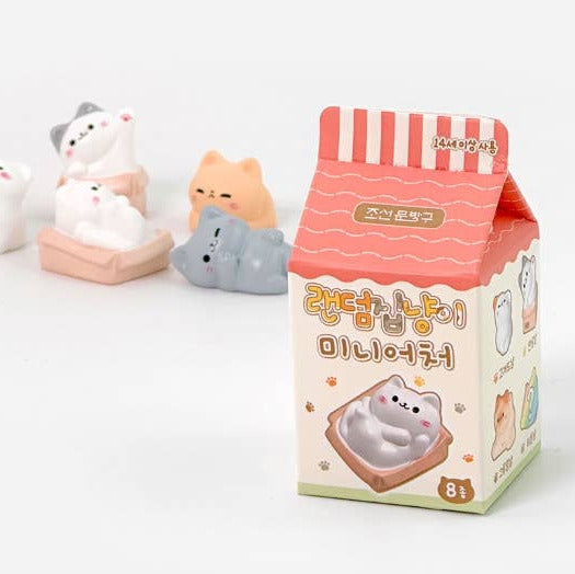 Korean miniature animal figurine set with packaging on a white background