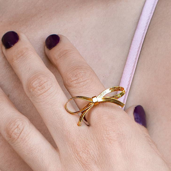 The Bow is Mine Ring - 18K Gold Plated