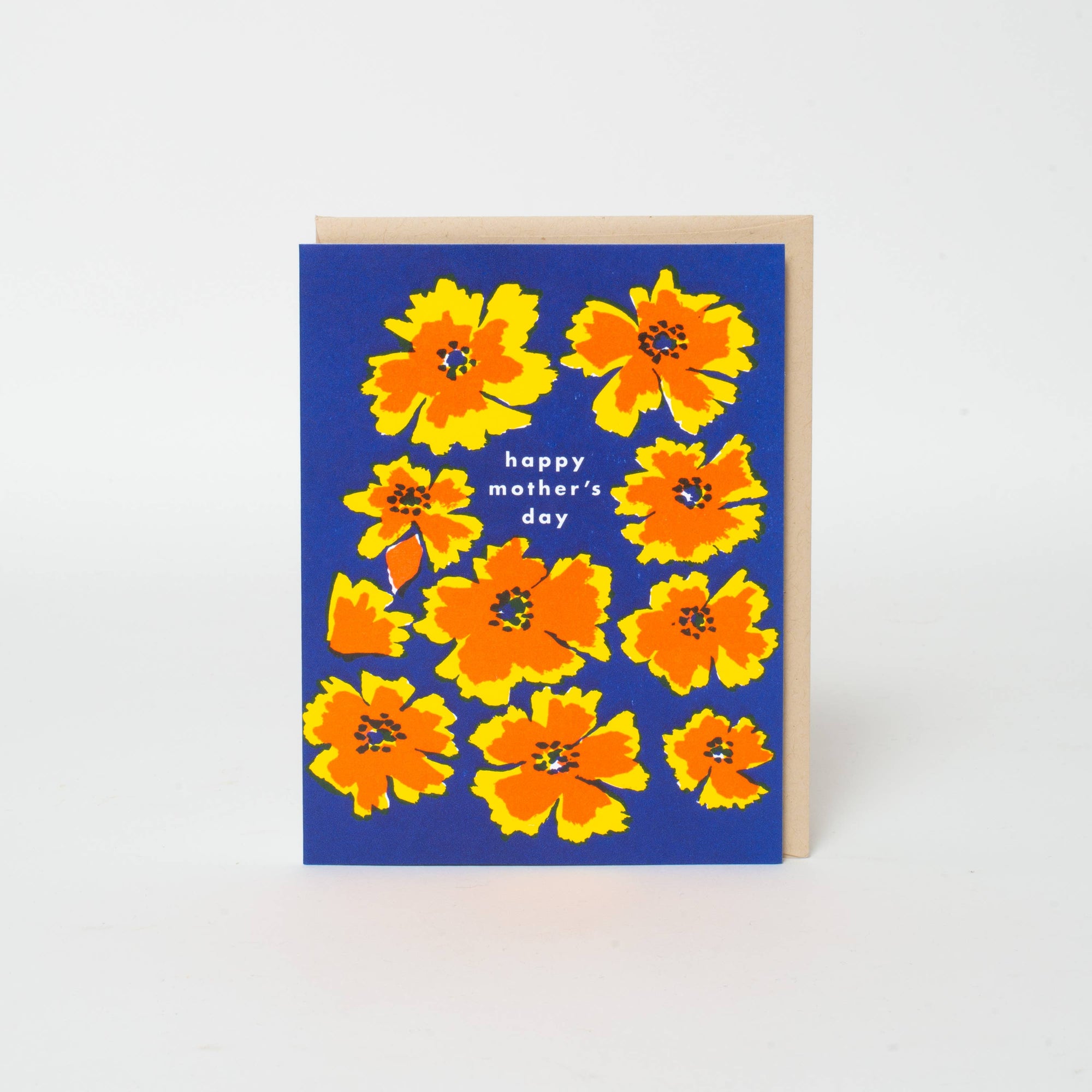 Mother's Day Pansies Letterpress Card