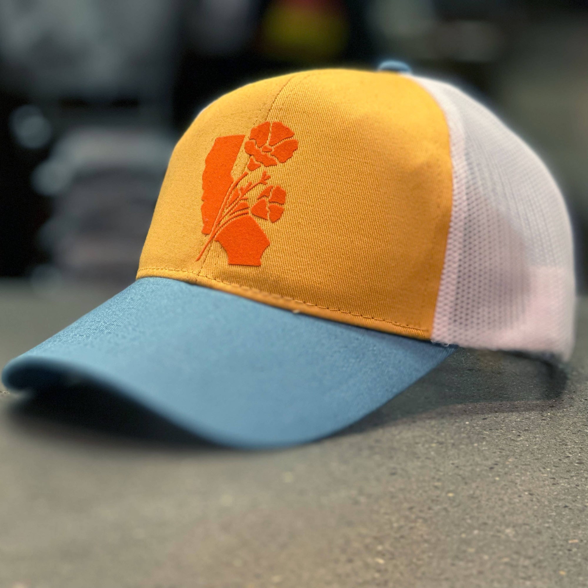 California Poppy Trucker hat