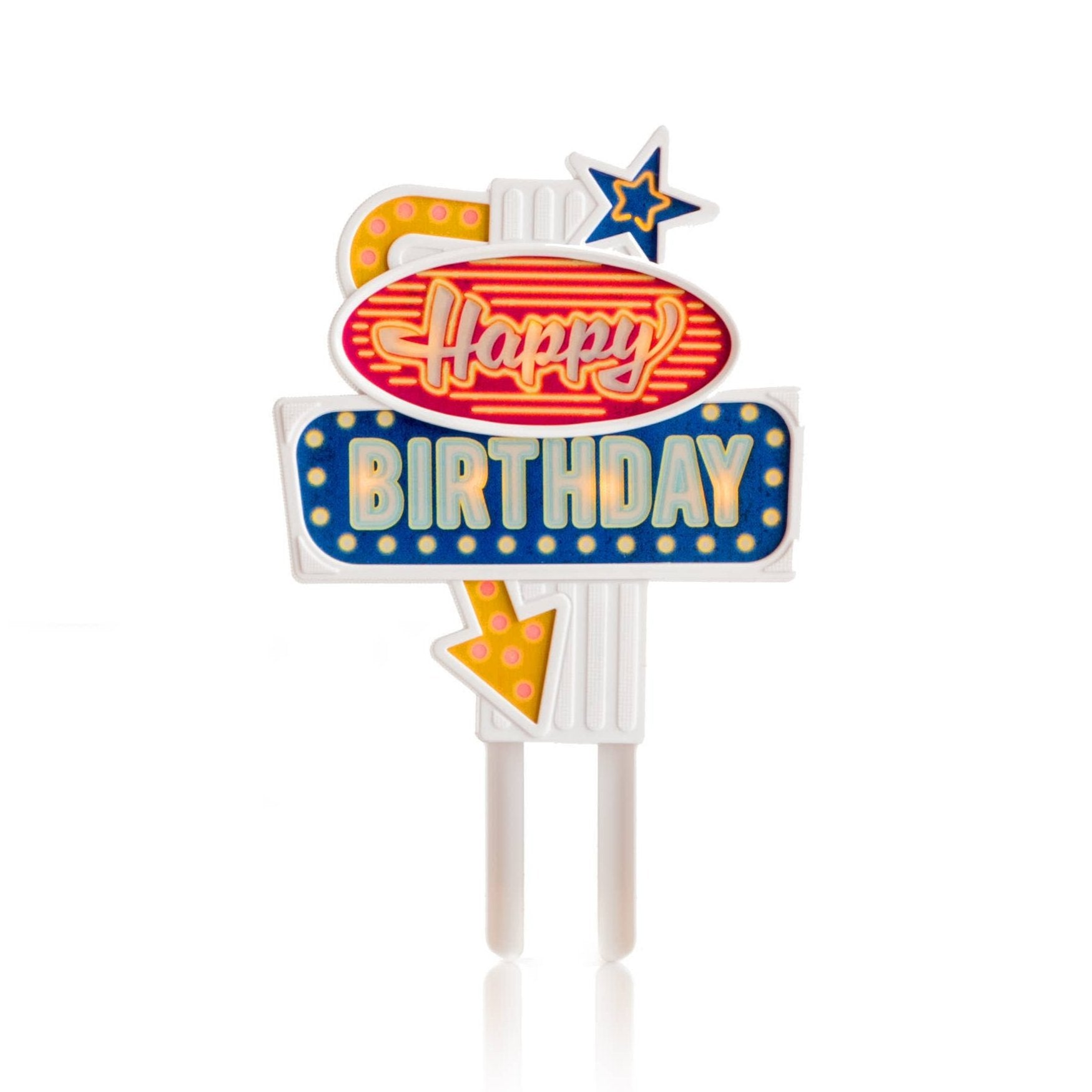 Flashing Birthday Cake Topper