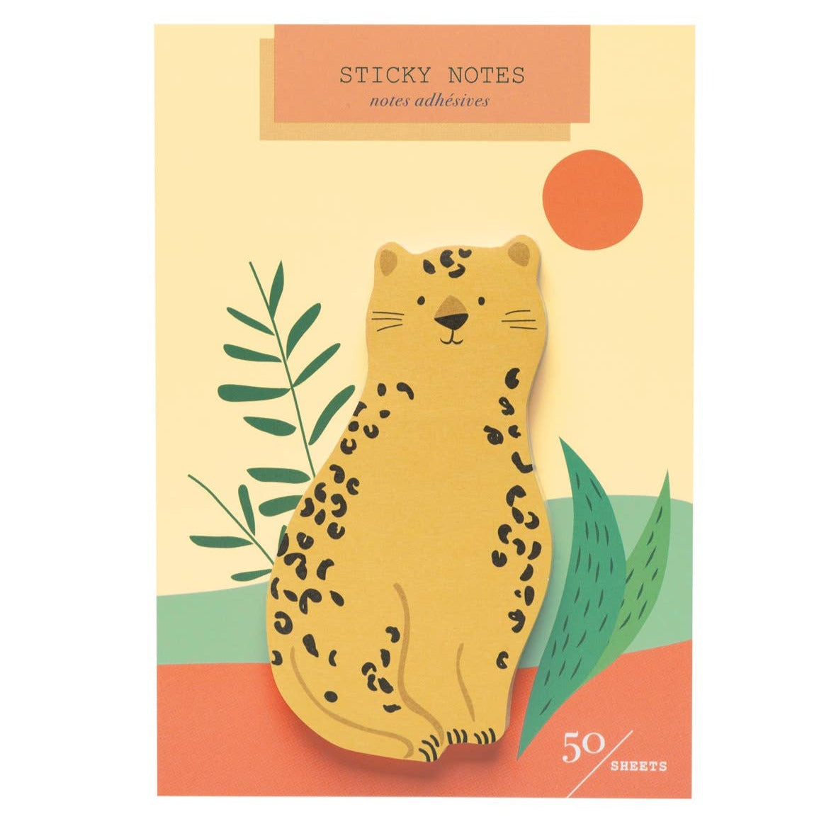 Cheetah Die Cut Sticky Notes