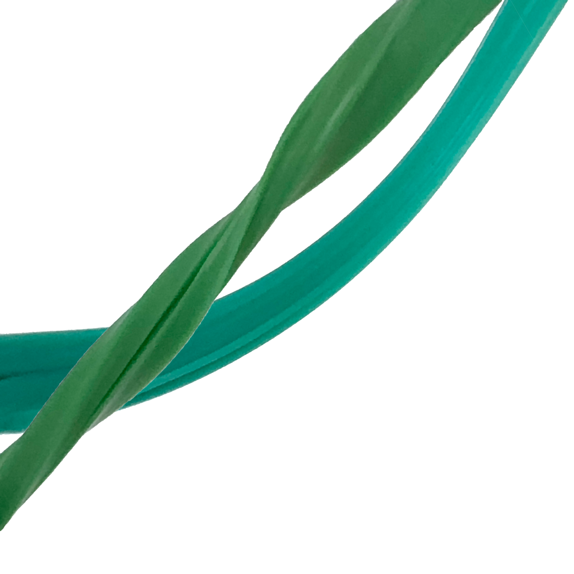 Close-up of green and blue putty on a white background
