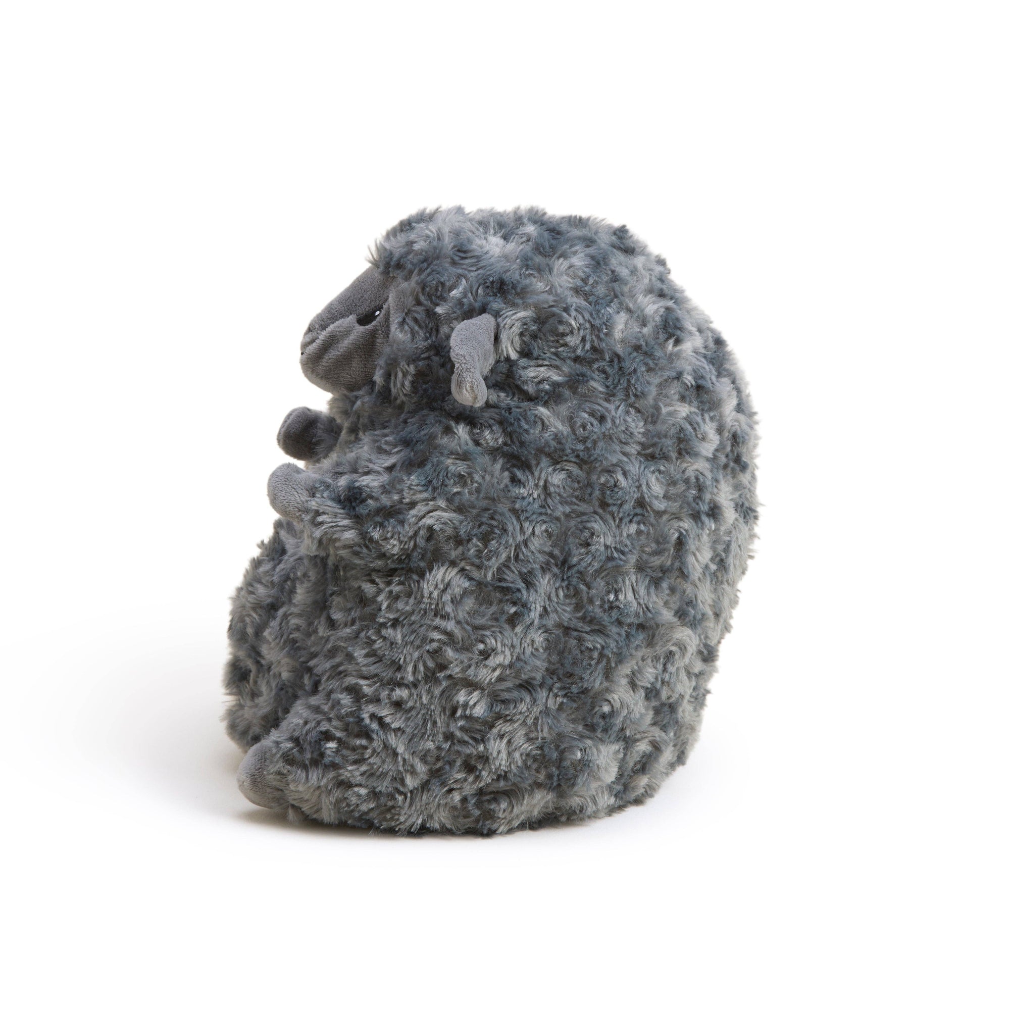 Plush toy sloth on a white background