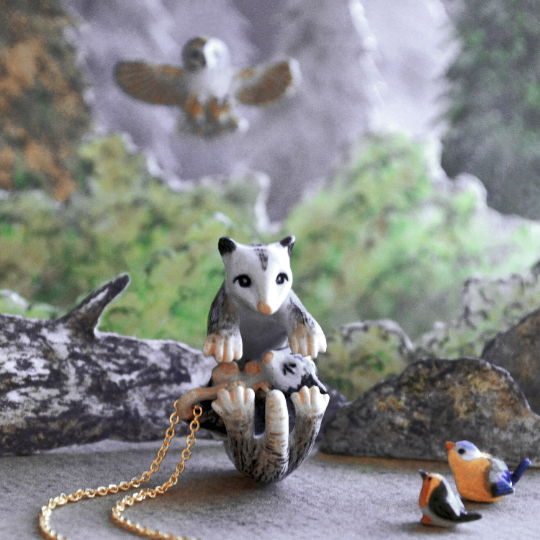 Baby Possum Necklace