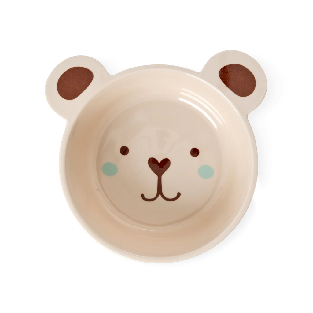 Melamine Kids Bowl | Brown Bear Print