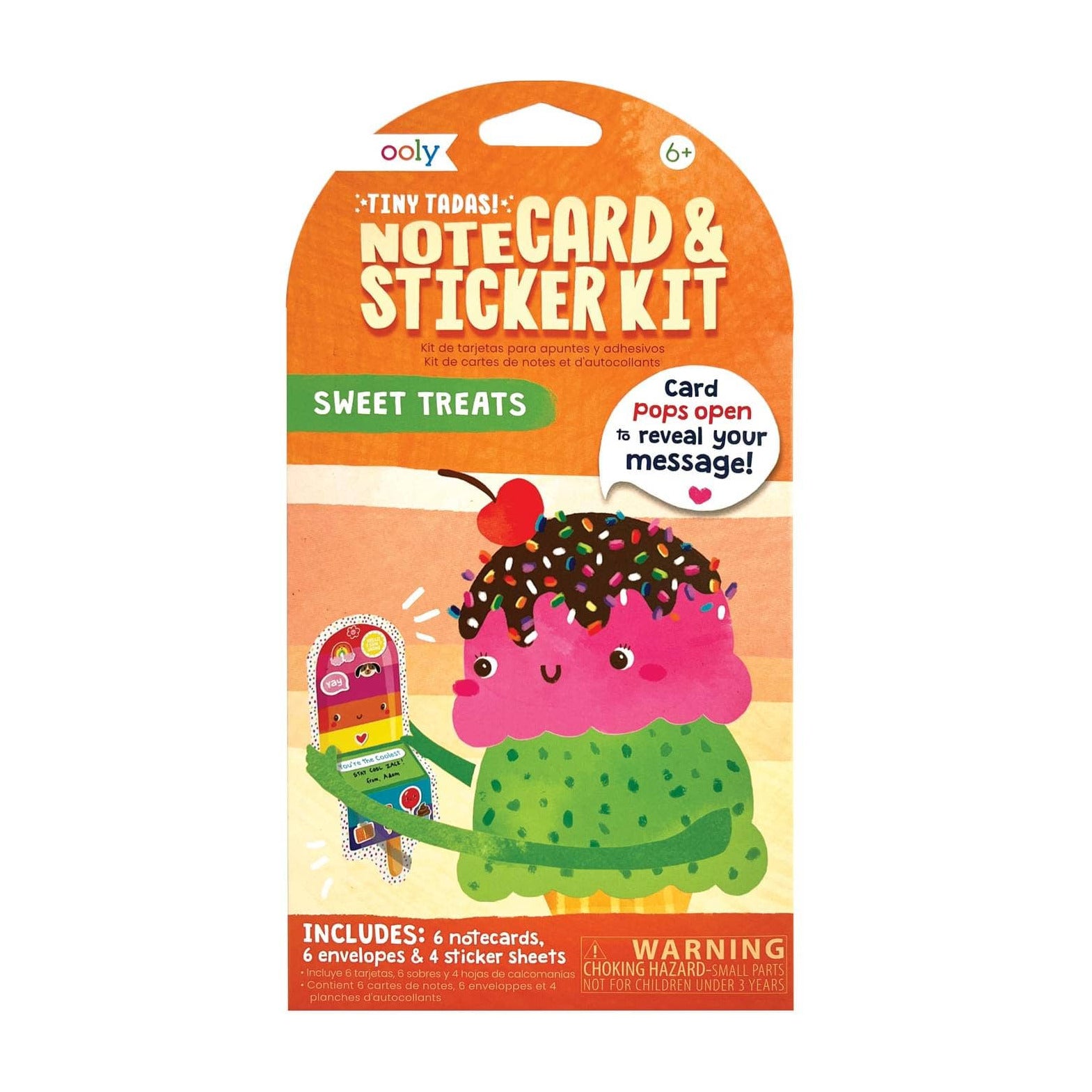 Tiny Tada! Note Cards & Sticker Set - Sweet Treats