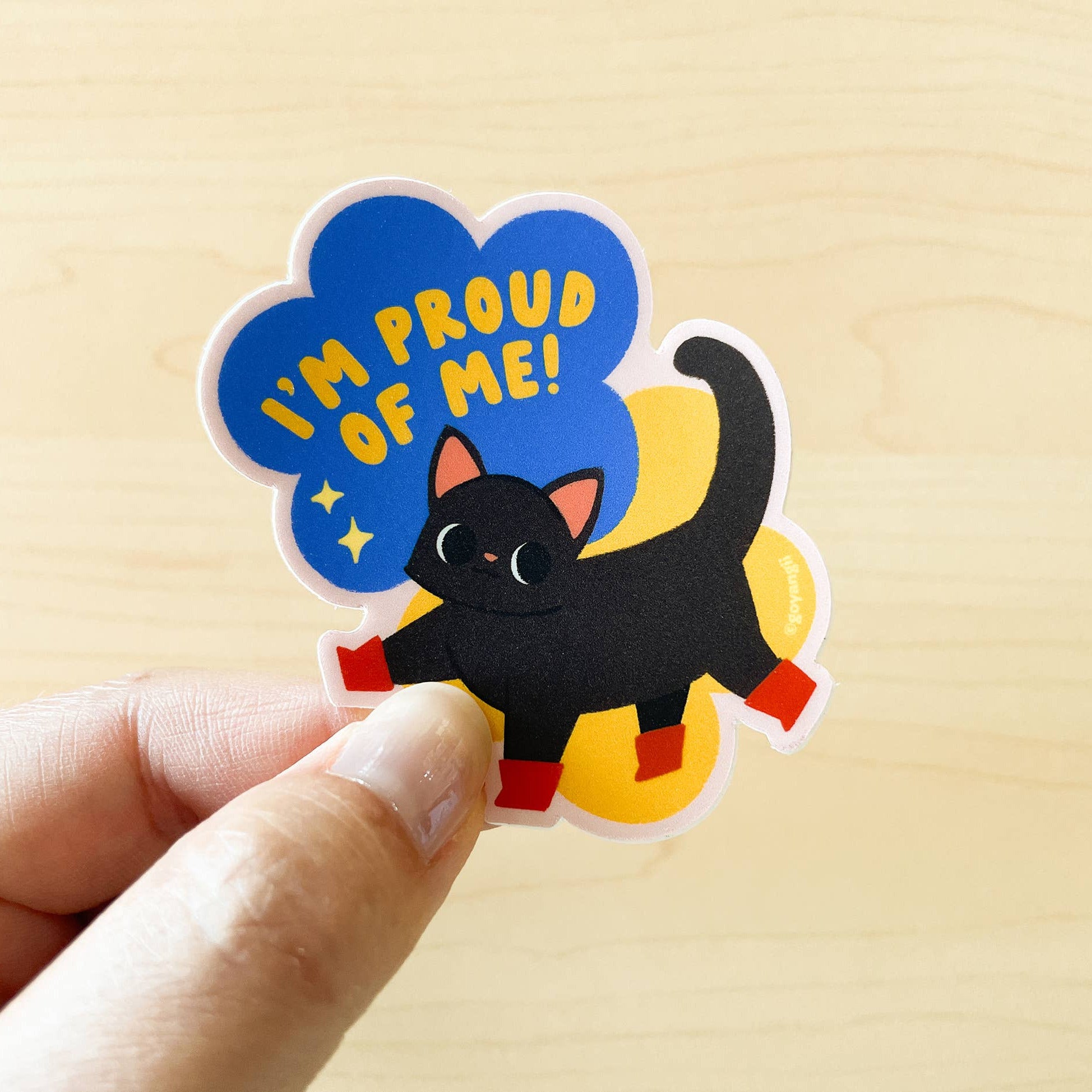 Proud of Me Waterproof Vinyl Sticker