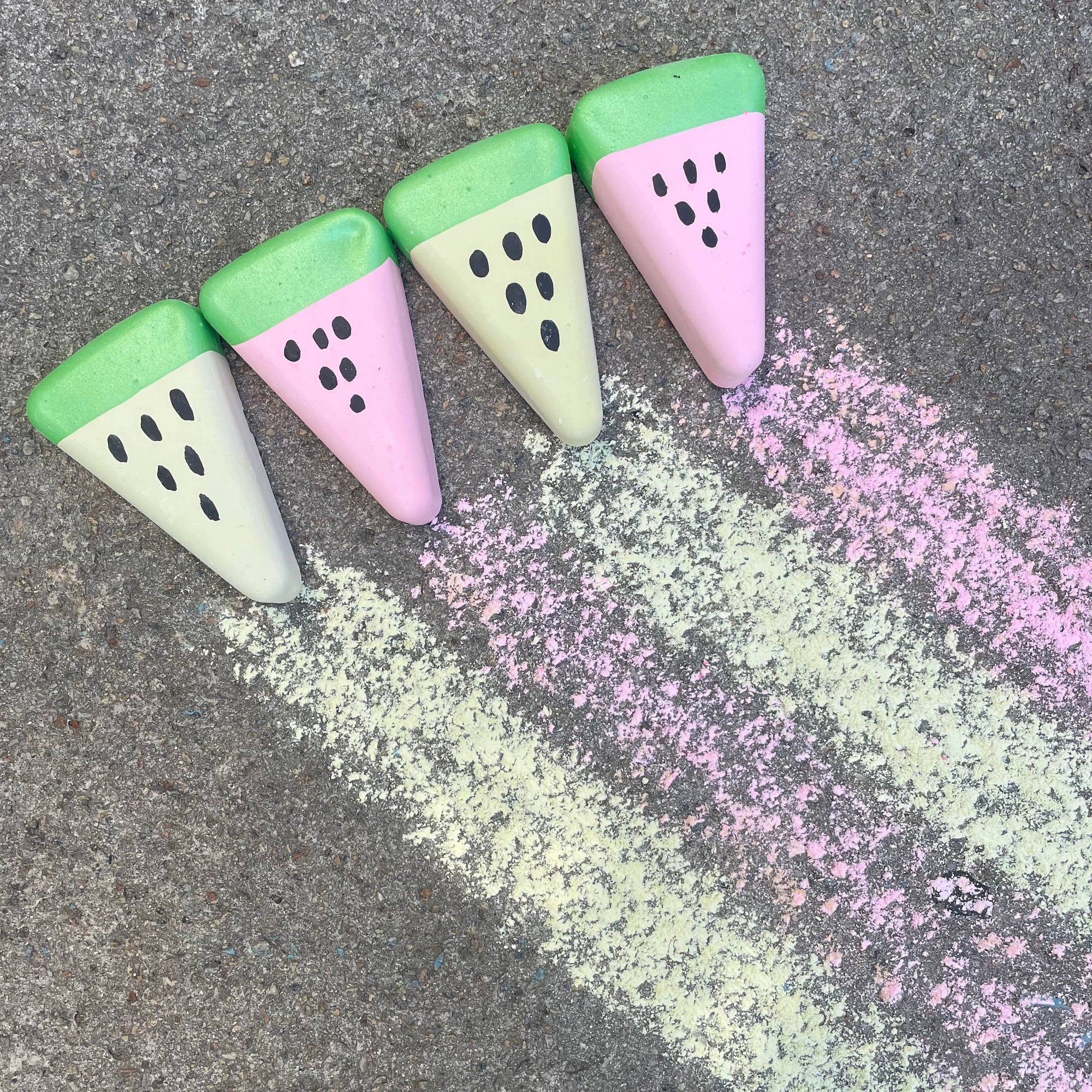 Whitney's Watermelon Slices Handmade Sidewalk Chalk