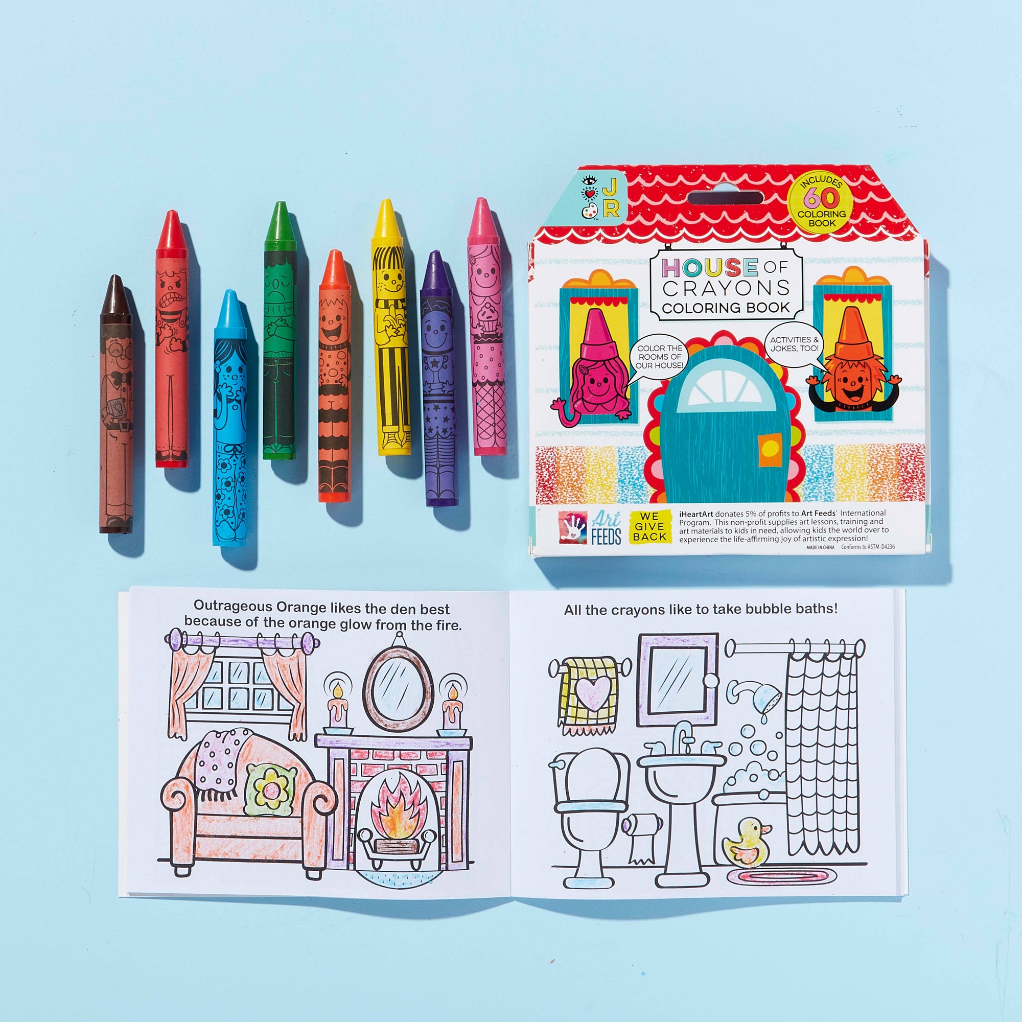 IHeartArt Jr House of Crayons with coloring book