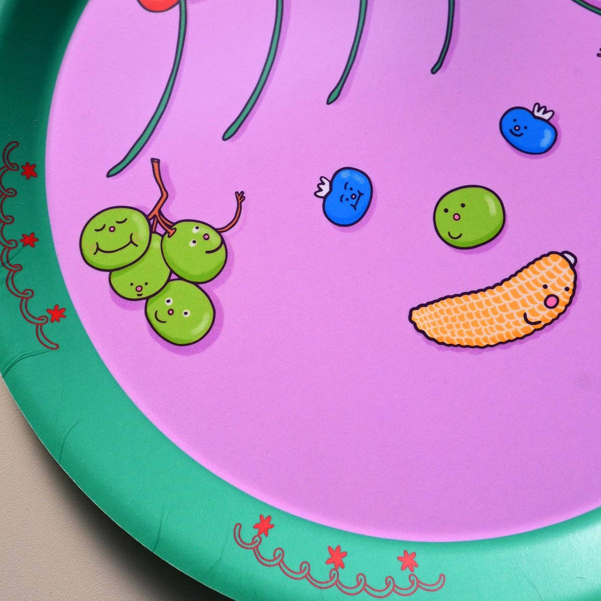 "Food Face" Baby Corn Catch-all tray