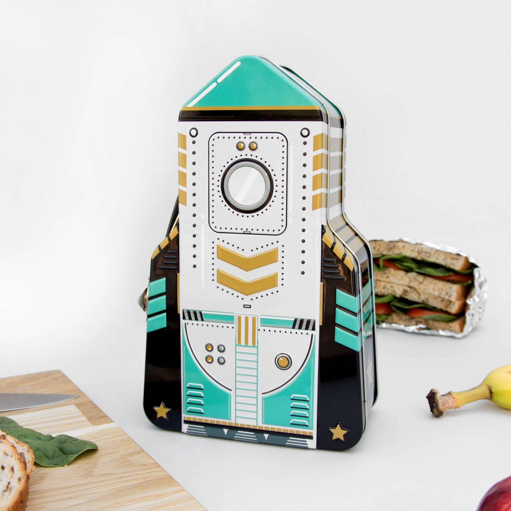 Rocket Lunchbox - Black and Green