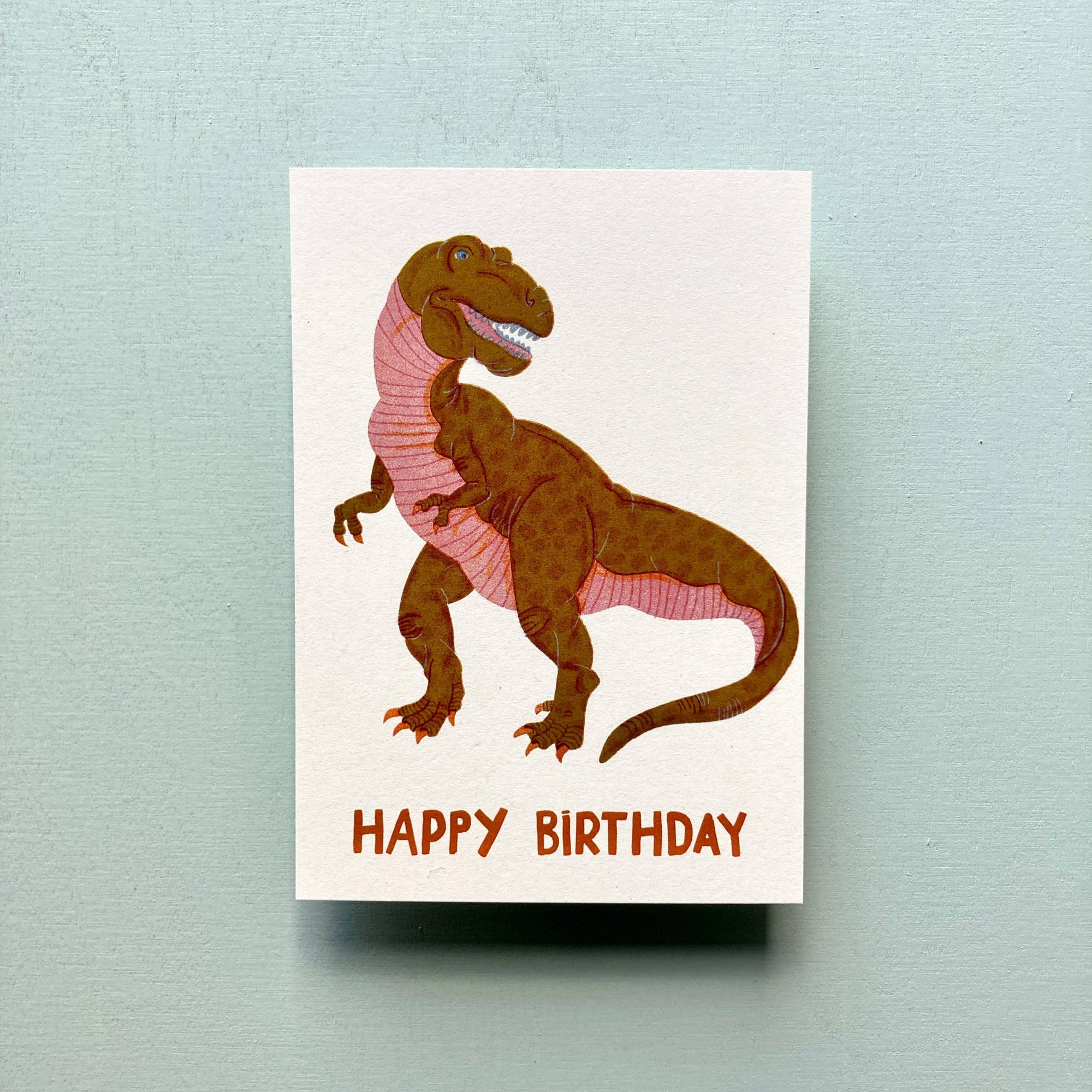 Birthday Dino Postcard -Barbara Dziadosz