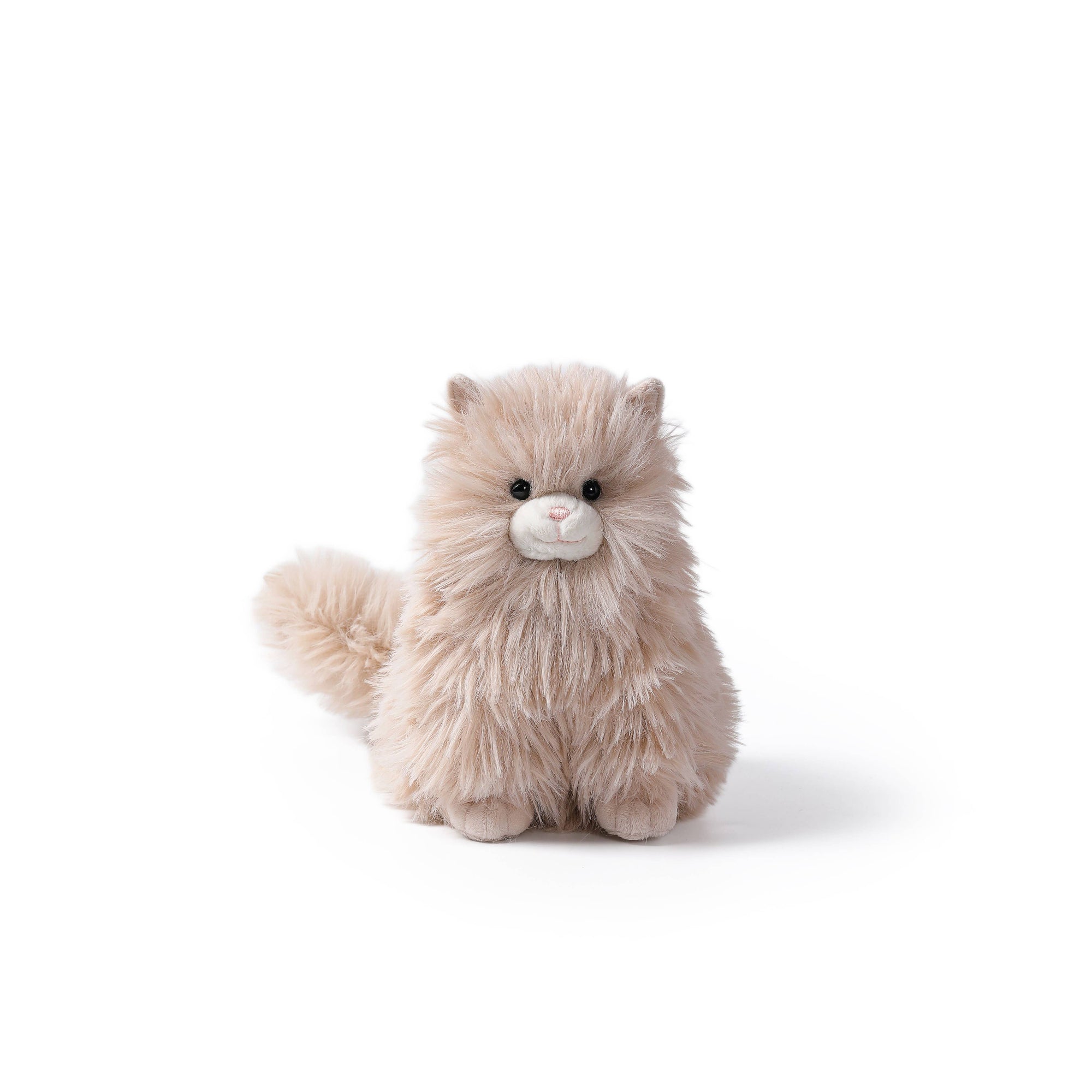 Warm Latte Ragdoll Cat Plush Animal 10"
