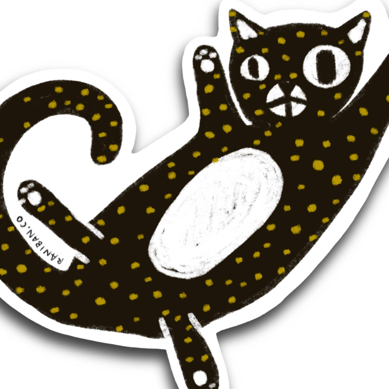 SPOTTED CAT Sticker