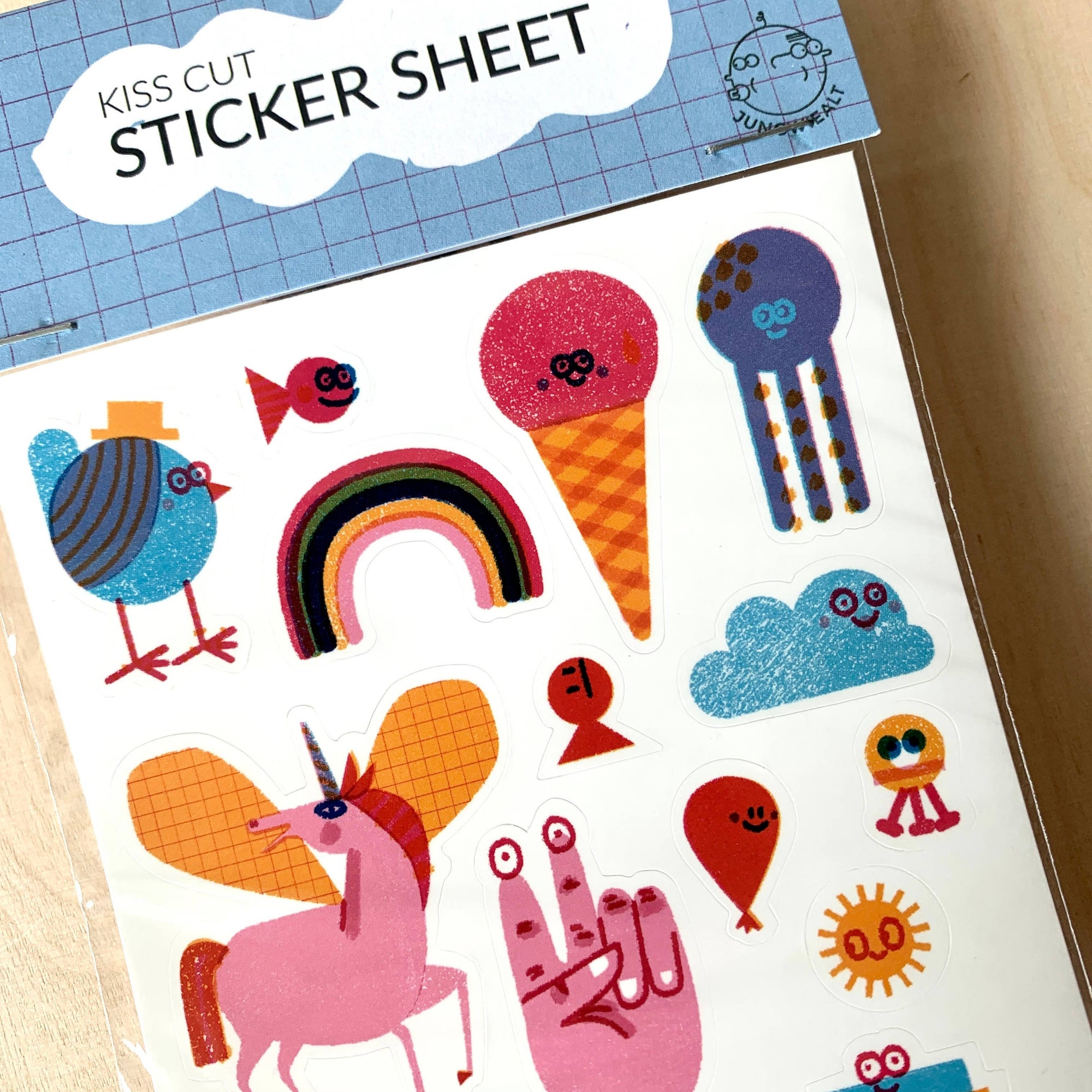 Creatures Kiss Cut Sticker Sheet -Barbara Dziadosz