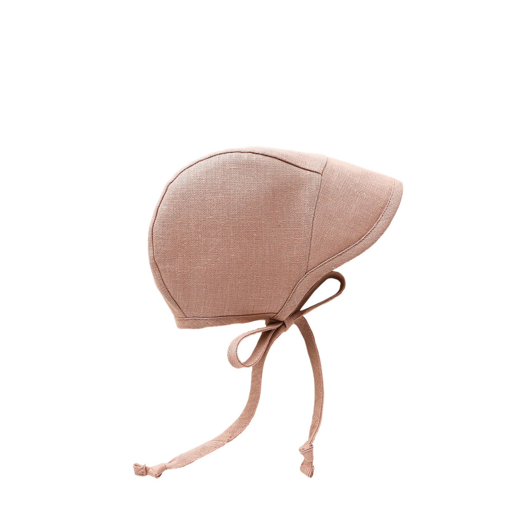 Brimmed Wren Linen Bonnet Cotton-Lined