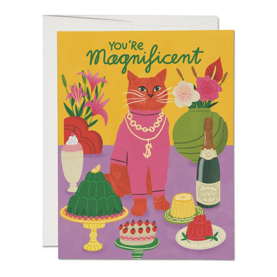 Magnificent Cat friendship card