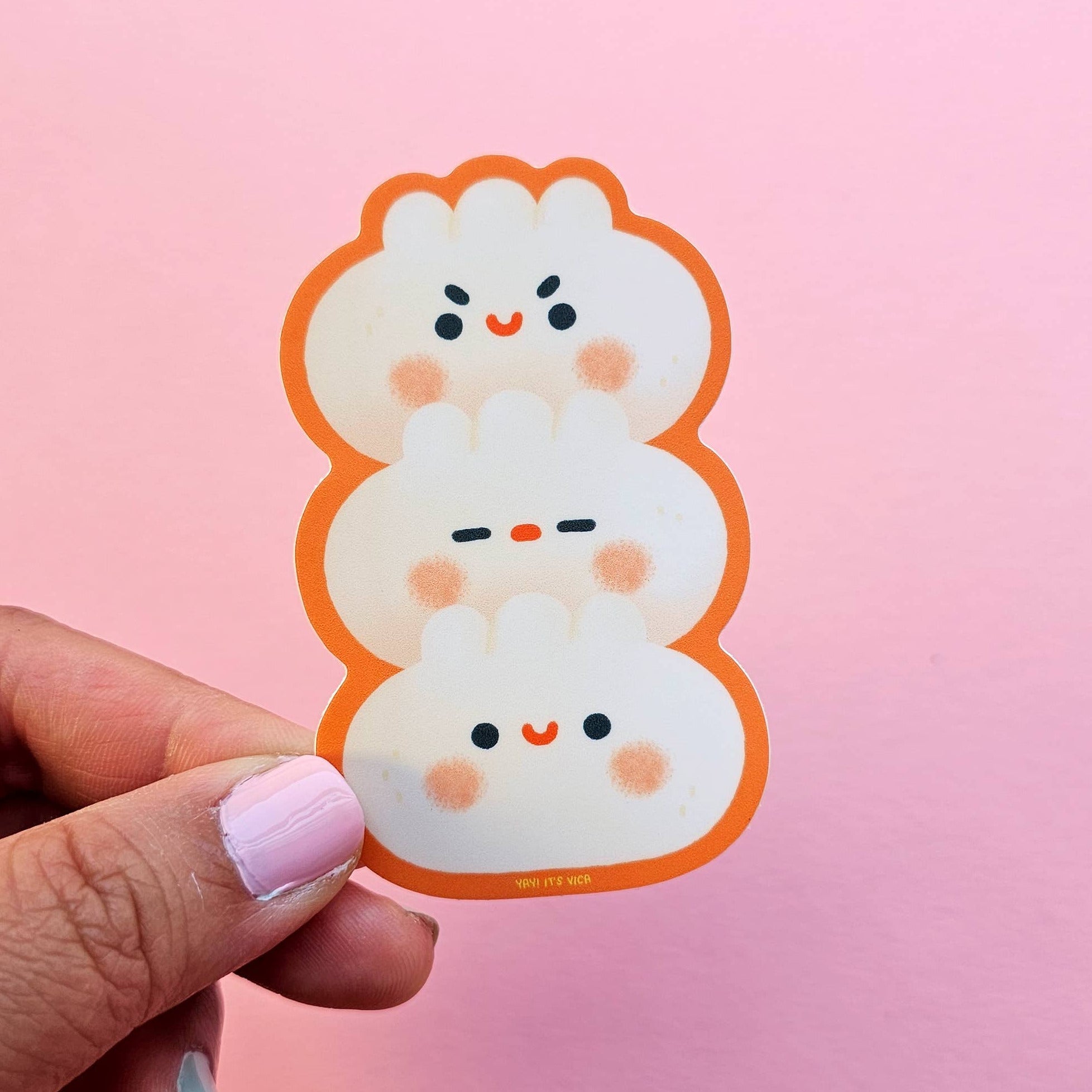 Dumpling Stack Sticker -Vica Lew