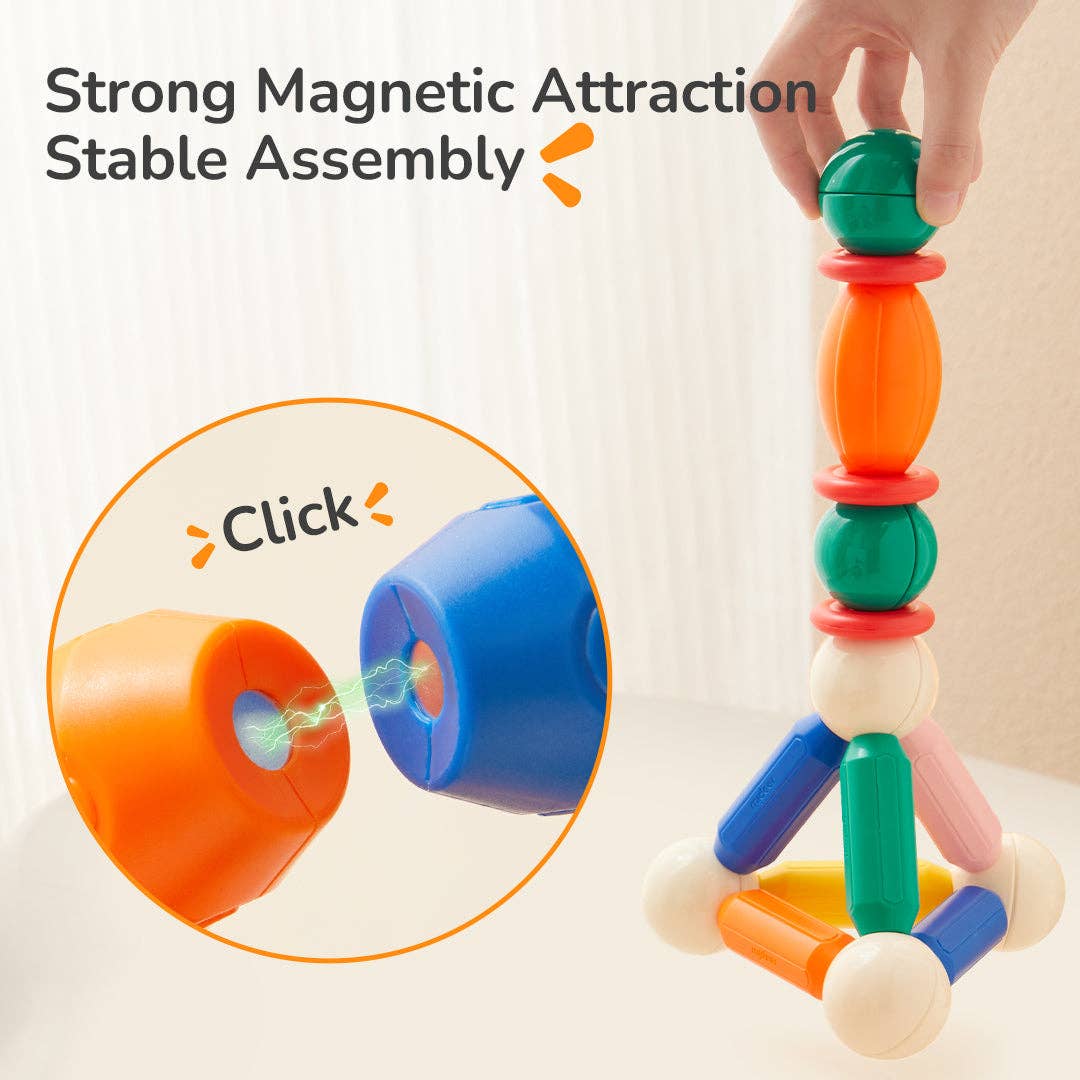 Rainbow Plus Magnetic Building Sticks 32pcs
