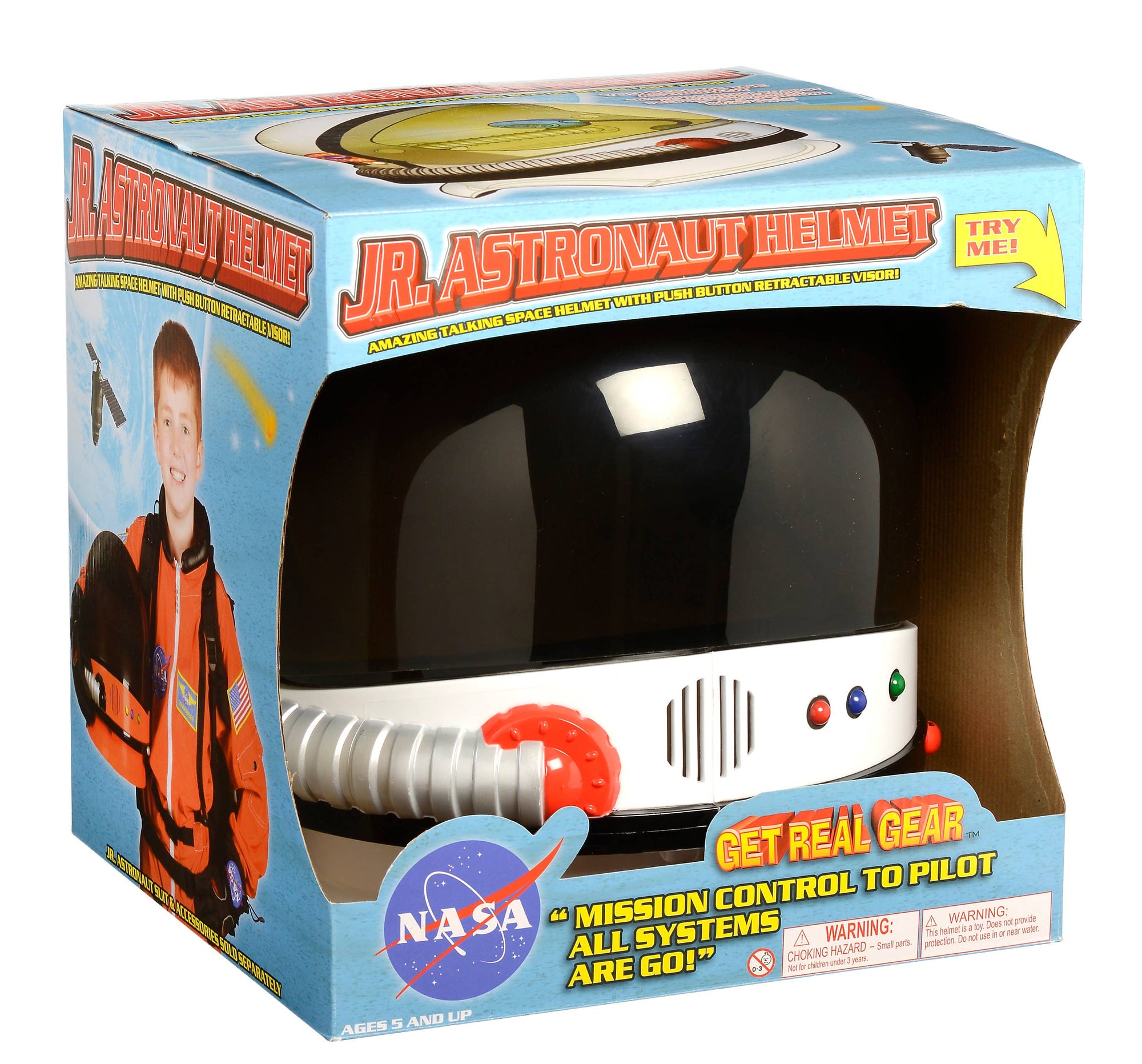 Jr. Astronaut Helmet with Sound: White