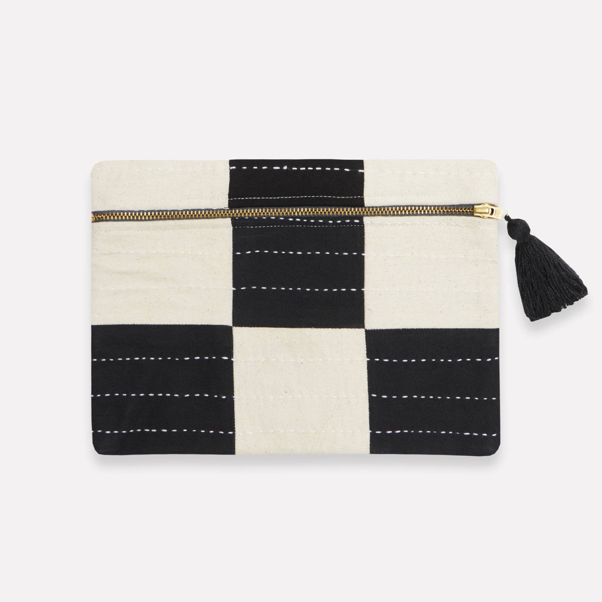 Organic Checkered Pouch