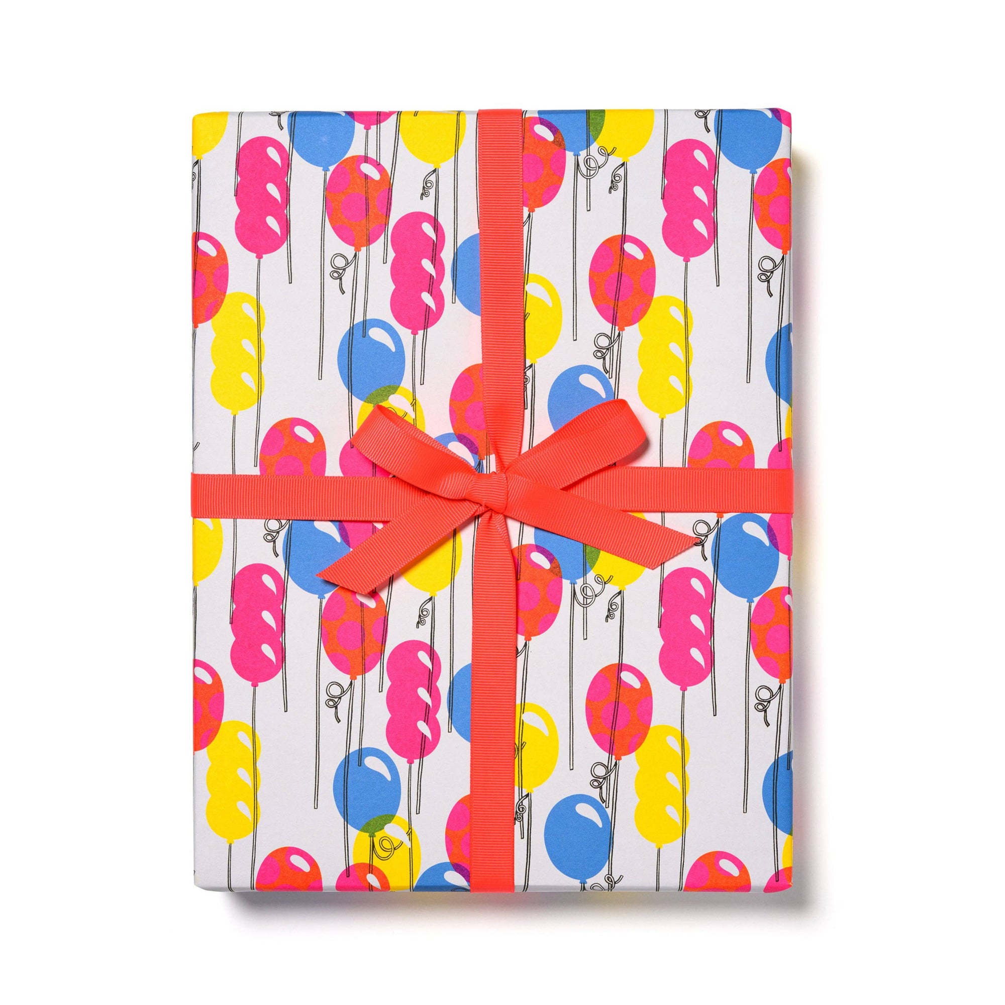 Balloons wrapping papers -roll of 3 sheets