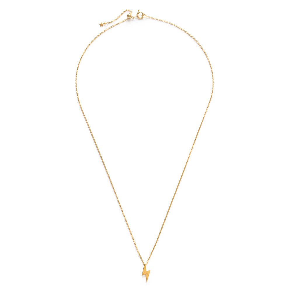 Tiny Lightning Bolt Necklace