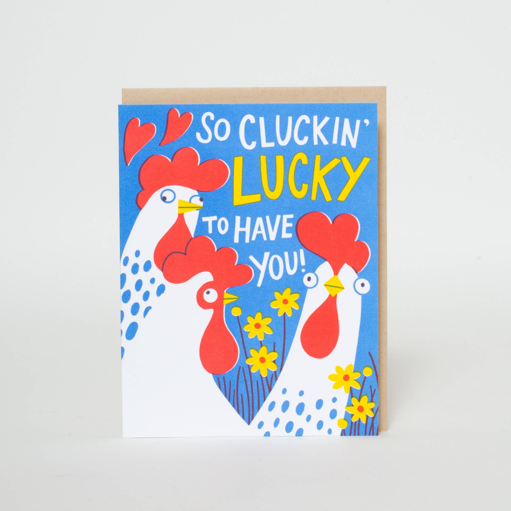 Chicken Love Letterpress Card