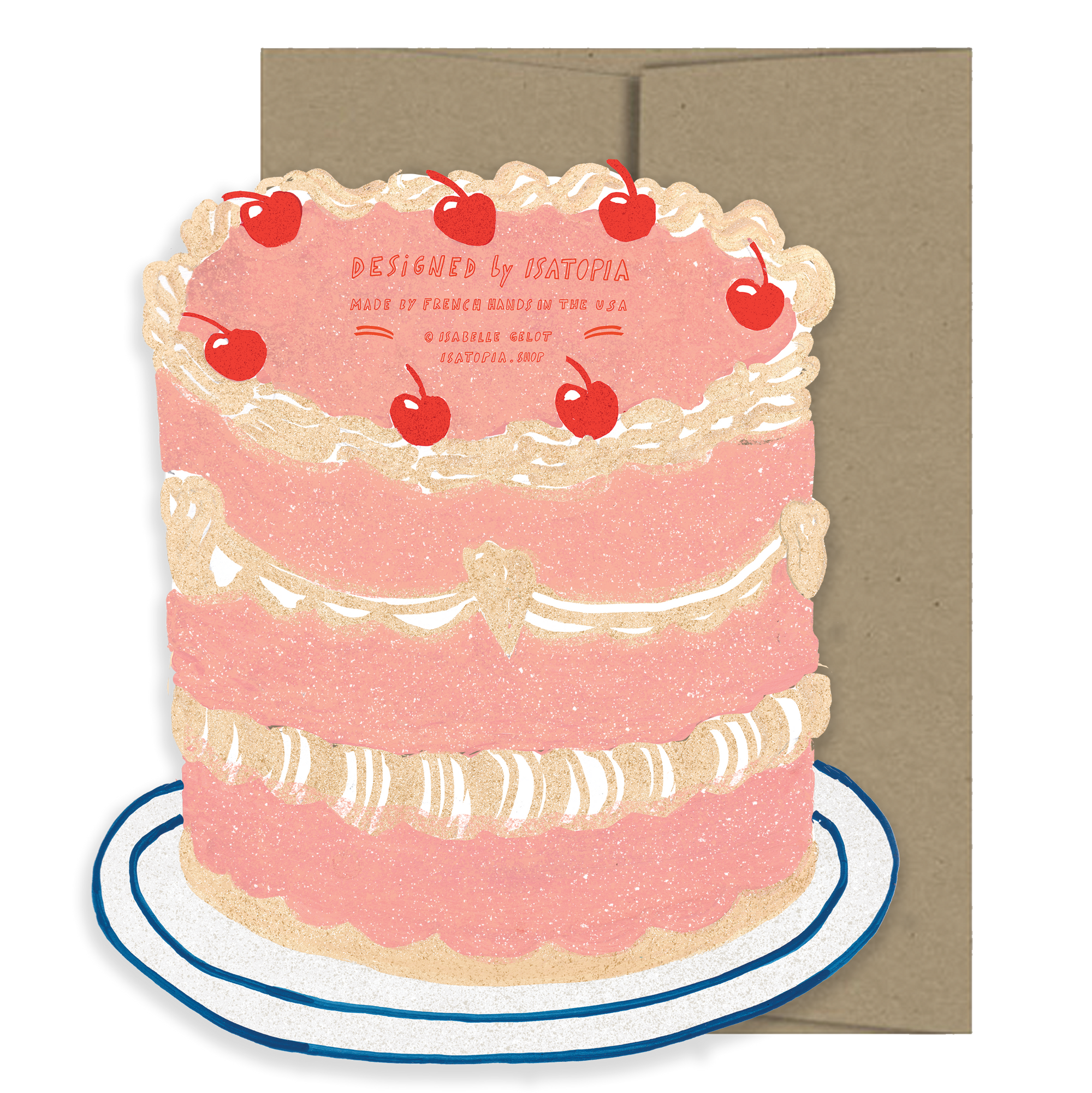 Party Cake Die Cut Card