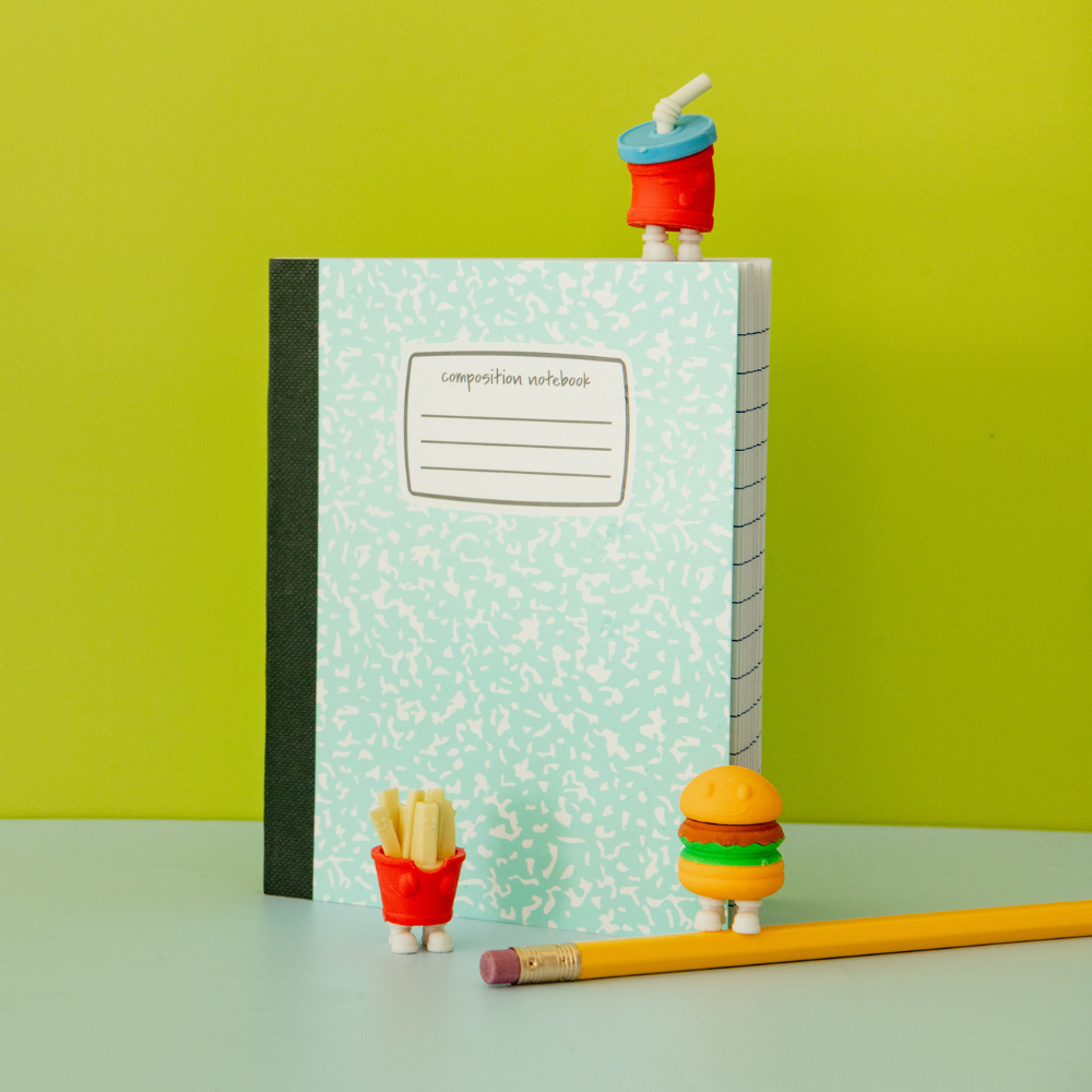 Classic Fast Food Combo Eraser Set