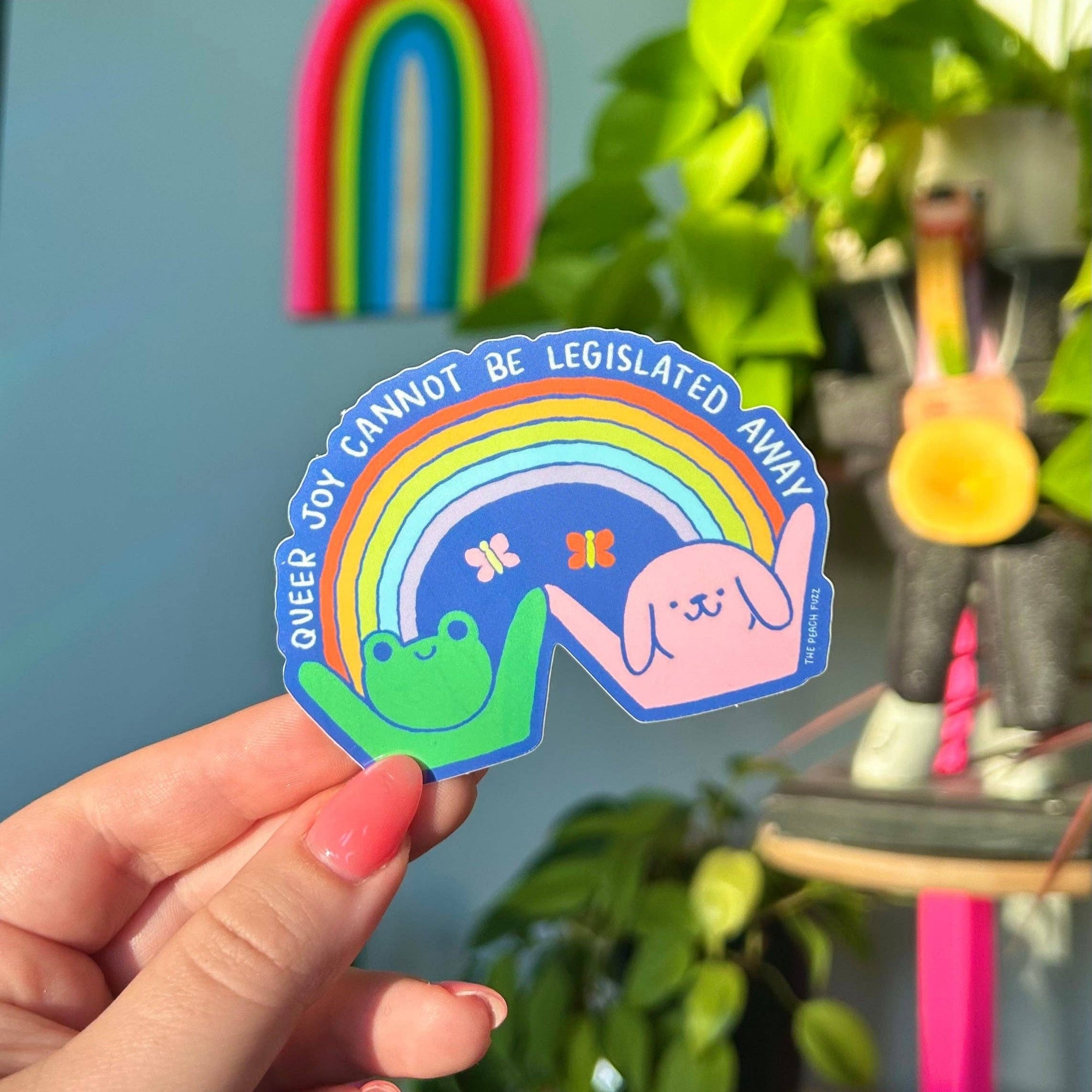 Queer Joy Cannot Be Legislated Away Sticker