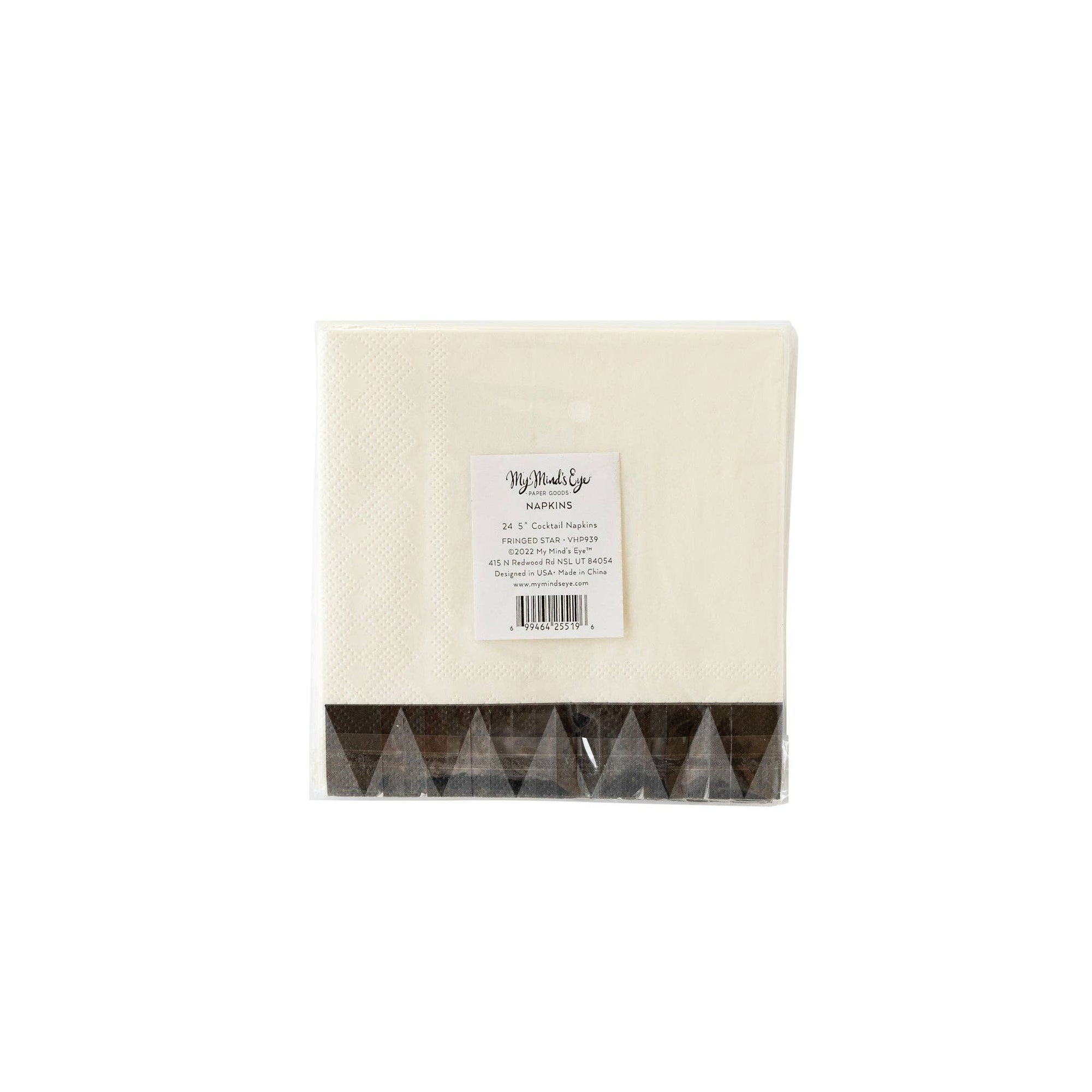 Vintage Halloween Star Fringe Cocktail Napkin (24pk)