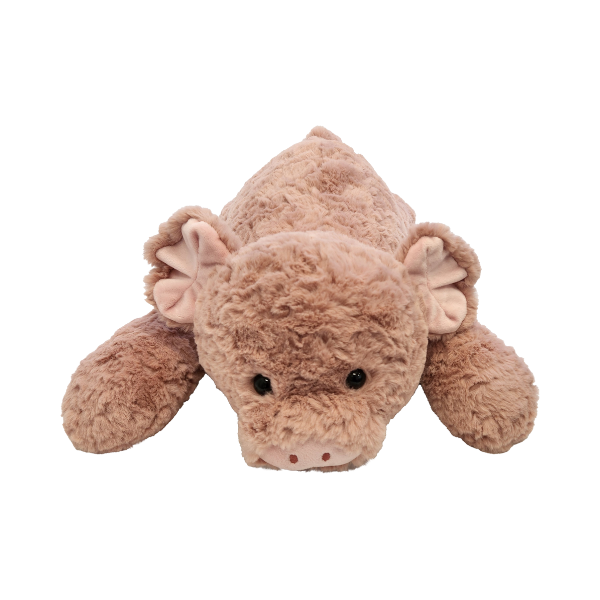 Plush dragon toy on a white background
