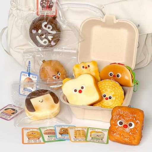 Viral Korean Snack Squishy Keychain – Random Blind Box