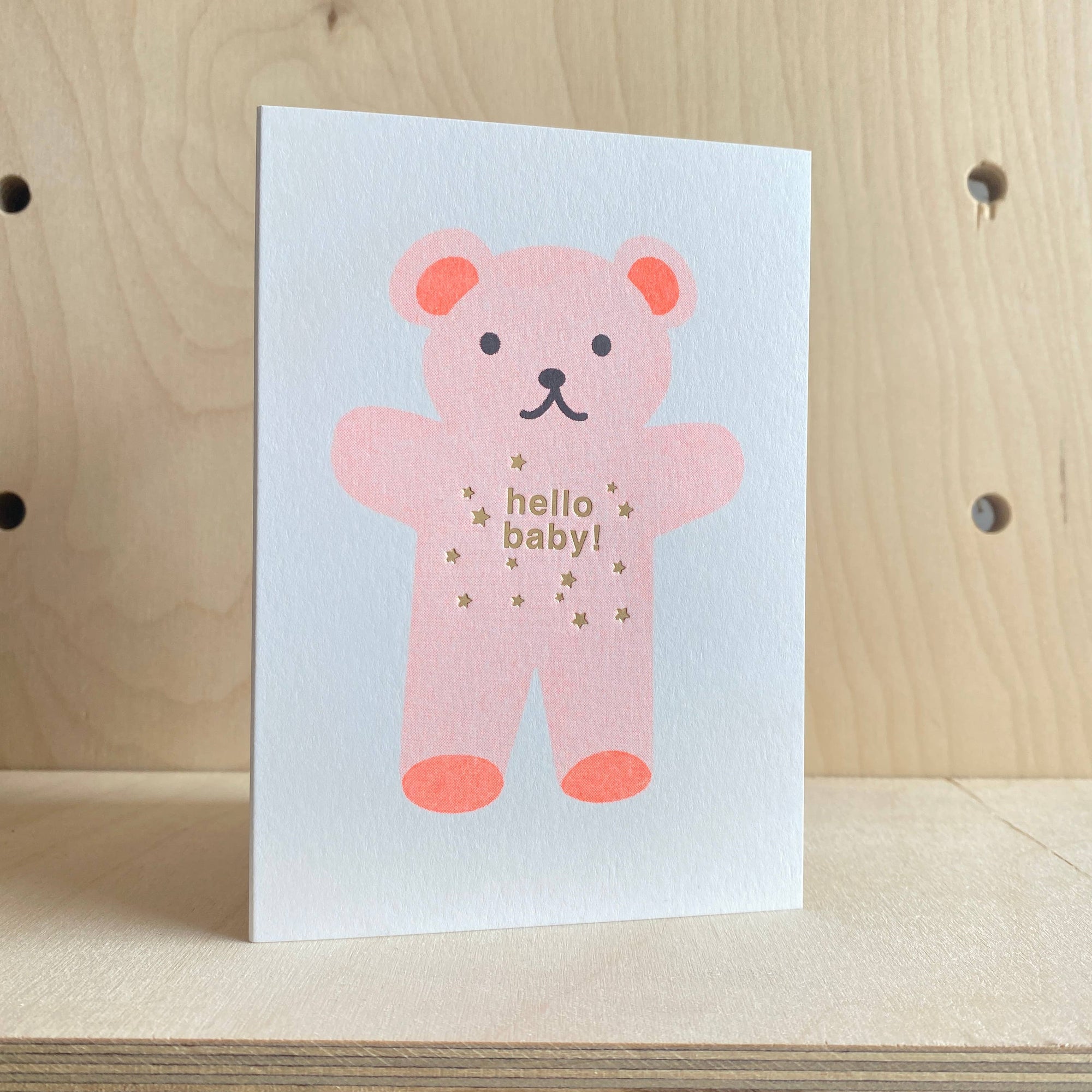 Riso Baby Card - Hello Teddy