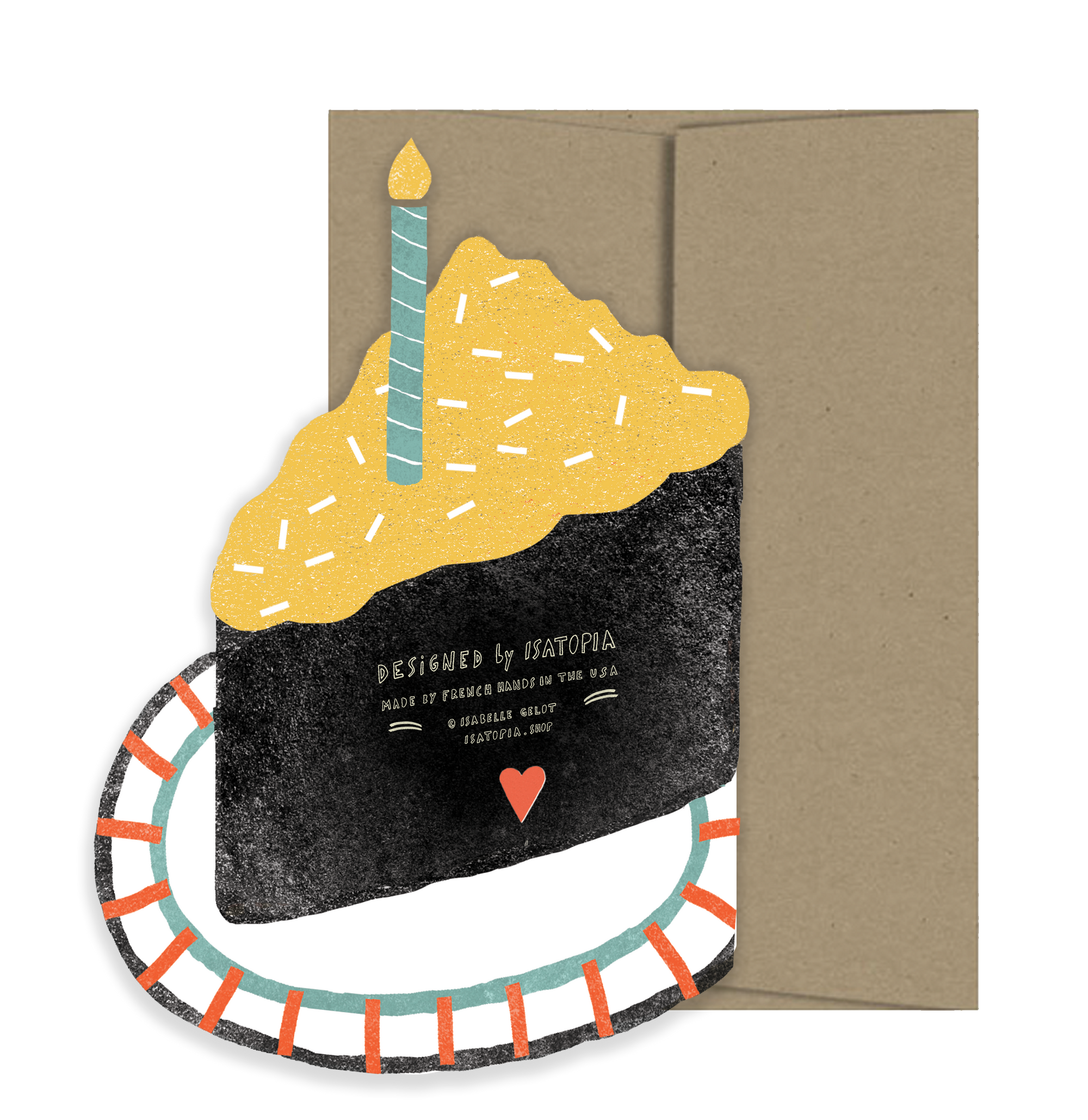 Piece of Cake - Die Cut Birthday Card