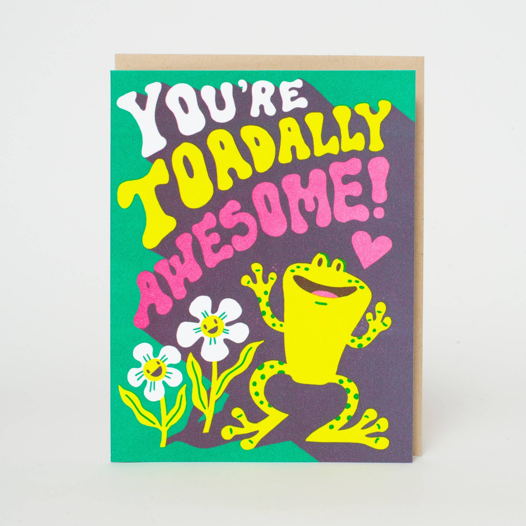 Toadally Awesome Letterpress Card