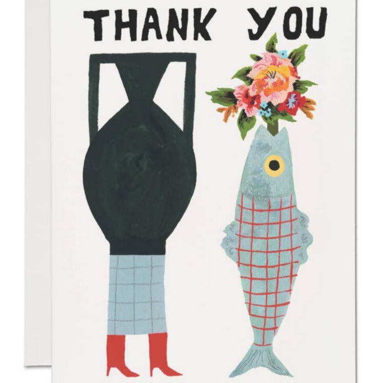 Vases thank you card