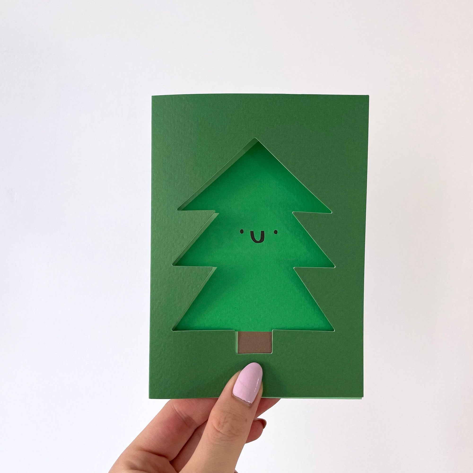 Christmas Tree Card - Die Cut